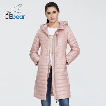 ICEbear 2020 Naujas Moterų pavasario parko aukštos kokybės moterų kailis ponios striukė su gobtuvu, mados drabužiai GWC20702I