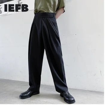 IEFB /vyriški drabužiai reguliuojamas Įterptas Didelio Juosmens Pločio Kojų kelnės vyrams koren tren mados priežastinis kelnes 2021 m. pavasarį naujas 9Y1606