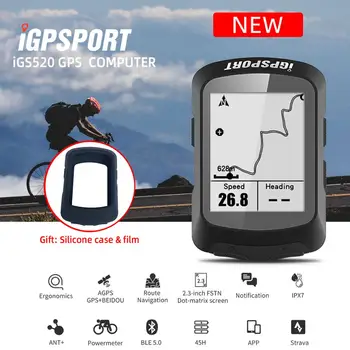 IGS520 Dviračio Kompiuteris GPS Įjungtas Dviračių Navigacijos Ridos iGPSPORT Spidometras IPX7 200 Valandų Duomenų Saugojimas