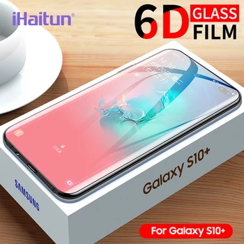 IHaitun Visą Lenktas Grūdintas Stiklas Atveju Screen Protector For Samsung Galaxy S10 S10E S8 S9 Plus Pastaba 8 9 10 Stiklo Priedai