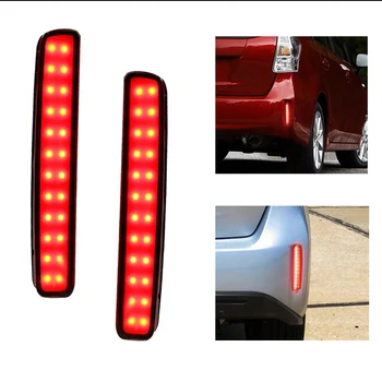 IJDM Raudonas LED Bamperio Atšvaito šviesą 14-16 Scion tC & Toyota Prius V Funkcija kaip Uodega,Stabdžių & Galiniai Rūko Žibintai, Posūkio Žibintai