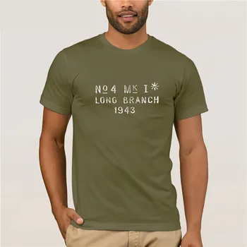 Ilgai Filialas Lee Enfield No4 MkI Imtuvas Antspaudas, Marškinėliai pirmojo pasaulinio karo Britų 303 Drabužius Populiarus T-Shirt Crewneck Medvilnės Tees