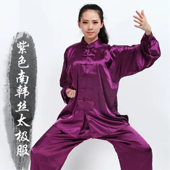 Ilgomis Rankovėmis Tradicinį Pietų Korėjos Viskozės Medžiagos Kombinezonas Kinijos Kung Fu Chi Vienodas Pavasarį, Rudenį, Marškinėliai, Kelnės Vyrams, Moterims
