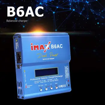 IMAX B6AC 80W RC Lipo NiMh Baterijos Likutis Įkroviklis Adapteris Įėjimo Įtampa Stebėsenos Duomenų Saugojimo protas Maitinimo Laidą