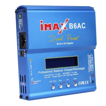 IMAX B6AC 80W RC Lipo NiMh Baterijos Likutis Įkroviklis Adapteris Įėjimo Įtampa Stebėsenos Duomenų Saugojimo protas Maitinimo Laidą