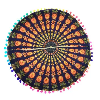 Indijos Mandala Grindų Pagalvės Turas Bohemijos Pagalvėlės, Pagalvės Padengti Atveju Spalva Tekstilės Pagalvę 43*43CM LAŠAS LAIVAS