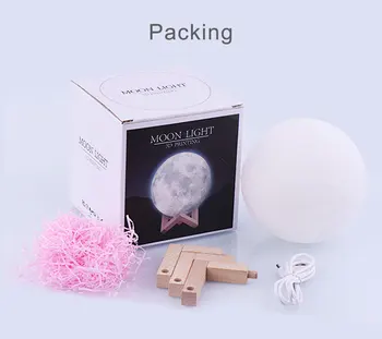 Individualų Mėnulio Lempos Photo/Tekstas Užsakymą 3D Spausdinimo Mėnulio Lempos naktinė lempa Individualų Asmenybės Mėnulio USB Įkrovimo Naktį Lempa