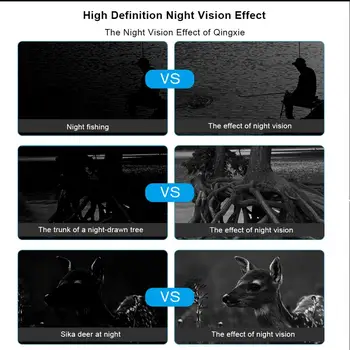 Infraraudonųjų spindulių Naktinio Matymo Žiūronai HD Full-black Night vision Teleskopas Priemonė Lauko Skaitmeninio Teleskopas Dieną Naktį Dvejopo naudojimo