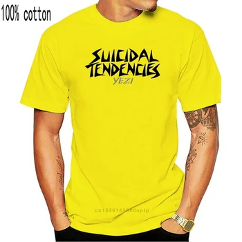 Institucionalizuota savižudybių tendencijos Punk balti marškiniai badhabitmerch Paprastos medvilnės trumpomis rankovėmis marškinėliai Tee Viršų
