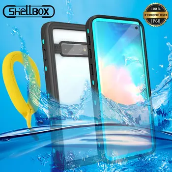 IP68 po vandeniu Vandeniui Telefono dėklas, Skirtas Samsung Note 10+ Plius S10 S8 S9 Plus Nardymas Vandens Įrodymas Stovėti Atveju Galaxy Note 8 9