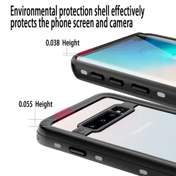 IP68 Vandeniui Case For Samsung Galaxy S8 S9 S10 + Šoko Purvo Įrodymas, Vandens Šarvai Padengti Telefono dėklas, Skirtas Samsung Note 8 9 10 Plius