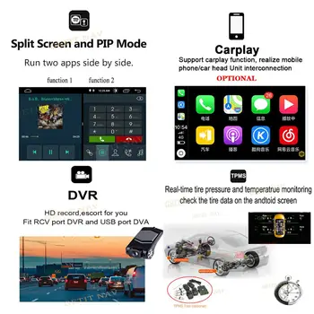 IPS ekranas Android 10 Automobilių DVD Multimedijos Grotuvas GPS Ford Mondeo Focus S/C Max, Galaxy Kuga su wifi, BT Stereo Radijas