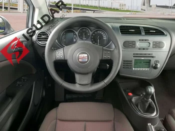 ISUDAR 2din Autoradio fascia Seat Leon 2005-2012 M Audio Stereo konsolių Montavimas Brūkšnys Rinkinys Apdaila Rėmo Adapteris