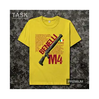 Italija Benelli M4 Super 900 Purškimo pistoletas ginklas, Karinių ventiliatorius CSGO jedi žaidimas medvilnės trumpomis rankovėmis t-shirt mens sporto atsitiktinis streetwear