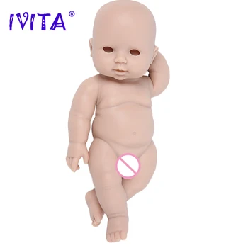 IVITA WB1505 30cm 1100g Pilnas Silikono Reborn Baby Lėlės Unpainted Nebaigtų Minkštos Lėlės 