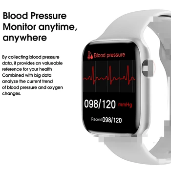 IWO16 Smart Žiūrėti Skambučių Priminimas EKG PPG Širdies ritmo Monitorius waterpoof Smartwatch Moterys Vyrai 1.75