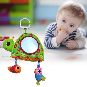 Iškreipiantį Veidrodį Pliušinis Žaislas Pakabukas Išgirsti Galimybė Kūdikis Vežimas Pakabukas Jutimo Vaikų Žaislų Veidrodis Pažinimas