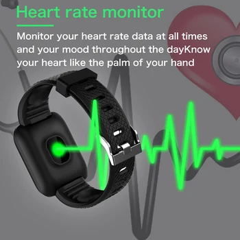 Išmaniųjų Laikrodžių Apyrankės Širdies Ritmo Fitness Tracker Laikrodžiai Vyrams, Moterims, Kraujo Spaudimo Monitorius Vandeniui Sporto Smartwatch