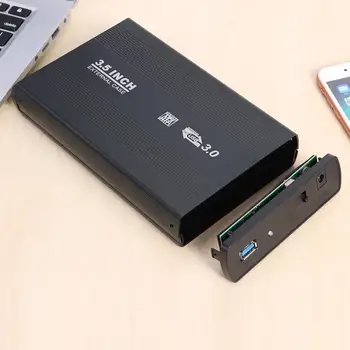 Išorinis SSD Kietąjį Diską, Dėžutė, USB 3.0 prie SATA Nešiojamų 3.5 colių HDD CoverTheoretical Perdavimo Greitis iki 5 Gb / s