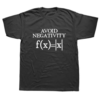 Išvengti Negatyvumo Vyrų Juokinga Matematikos Vertės Marškinėlius Matematikos Funkcija Geek Marškinėliai Vasaros Hip-Hop Viršūnes Tee Drabužių Streetwear
