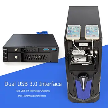 J.-6203 2.5/3.5 Colių Vidinis HDD SSD Atveju Langelį Dual USB Optinį Diską Mobile Rack Stotis Standžiojo Disko Aptvarą Stalinį KOMPIUTERĮ