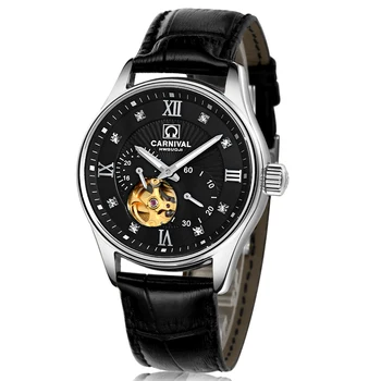 Japonijoje MIYOTA Automatinis Judėjimo Žiūrėti Vyrų Šveicarija Karnavalas Prekės Prabangių Vyrų Laikrodžiai Safyras hombre relogio laikrodis C7612-8
