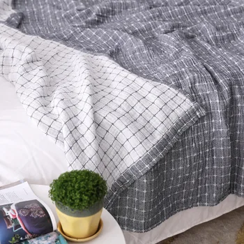 Japonijos medvilnės rankšluostį antklodė, antklodė, Oro kondicionavimo sistema, yra suaugusiųjų lapus lova namų dovana apdailos kelionės paklodės