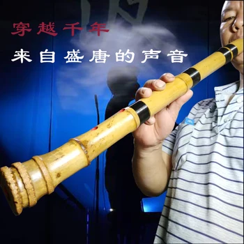 Japoniško stiliaus shakuhachi penkių skylių shakuhachi muzikos instrumentas Guizhu bambuko shakuhachi dovana įrašas vadovėlis