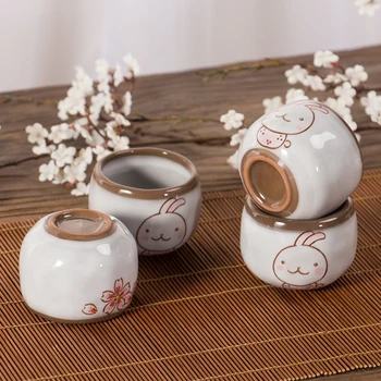 Japonų Arbatos Rinkiniai Mažų Puodeliai Ranka-dažytos Kungfu Arbatos Rinkiniai Buitinės Keramikos Vieną Puodelį Po-glazūra Spalvos Arbatos Ceremonija Arbatos Puodelio