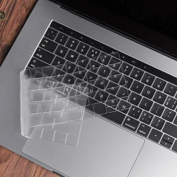 JAV/JK anglų Silikono Klaviatūra Raštas Klaviatūros Apima Naujas Apple macbook pro 13 15 touchbar A1706 A2159 A1989 A1707 A1990