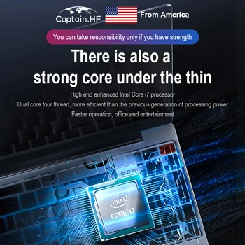 JAV Kapitonas 2020 Naujas pagrindinis Aukštų Konfigūracija RAM 16G 1T SSD Nešiojamajame Kompiuteryje 15.6 colių visi Metalo Lengvas Verslo Nešiojamąjį kompiuterį