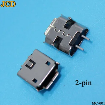 JCD 50pcs Micro USB 2pin B type Female Jungtis Mobiliojo Telefono 