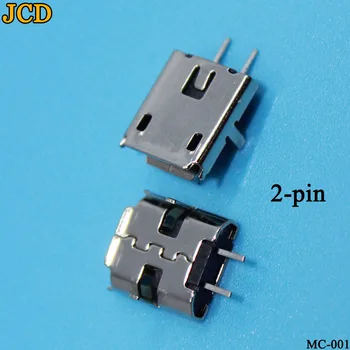 JCD 50pcs Micro USB 2pin B type Female Jungtis Mobiliojo Telefono 