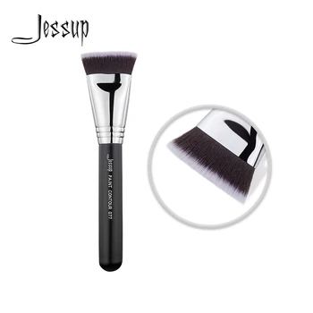 Jessup Juoda/Sidabrinė Bronzer Brush Makiažas, veido aukštos kokybės grožio priemonės, DAŽŲ KONTŪRAS 077