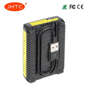 JHTC 1Pc Gopro Hero 4 AHDBT-401 Baterijos Įkroviklis USB Dual LCD Kroviklis atveju GOPRO4 AHDBT401 Veiksmų fotoaparato priedai