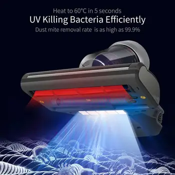 JIMMY JV35 Nešiojamą Anti-erkės Dulkių siurblys UV spindulių sterilizacija pašalina erkių, bakterijų ir dulkių gylis 700W Nominali galia