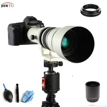JINTU 500mm/1000mm f8.0 Artinimo Veidrodis Objektyvas Canon EF EOS VEIDRODINIAI Fotoaparatai