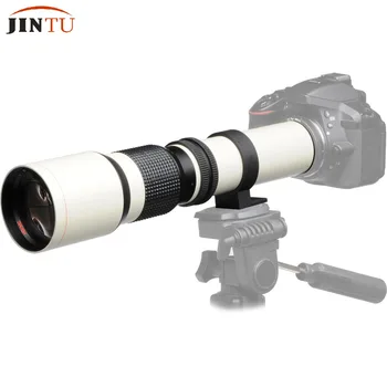 JINTU Balta Super 500mm f/8.0 f8 teleobjektyvą + T-Mount for NIKON D3200 D3300 D3400 D5200 D5300 D5500 D5600 D7100 D7200 Fotoaparatas