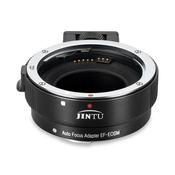 JINTU EF-EOSM Elektroninė Automatinio Fokusavimo Objektyvo adapteris Canon EOS EF, EF-S objektyvas su EOS M EF-M M2 M3 M5 M6 M10 Veidrodžio Kameros