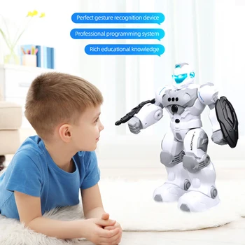 JJRC Robotas Intelligent Programuojamas Automatinis Muzikos, Šokio RC Roboter Vaikams Smart Žiūrėti Atlikite Gestas Jutiklis RC Vektoriaus Robotas