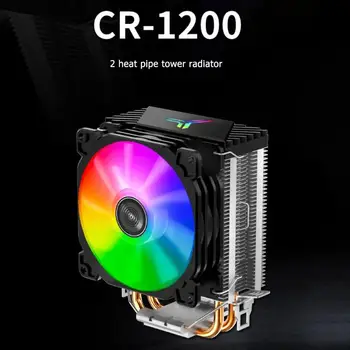Jonsbo CR1200 RGB 3Pin CPU Aušintuvo Ventiliatorius 2 Šilumos Vamzdžio Bokštas Automatinis Apšvietimo Aušinimo Ventiliatoriai Heatsink for LGA 775/1150/AM4/AM3+/AM3