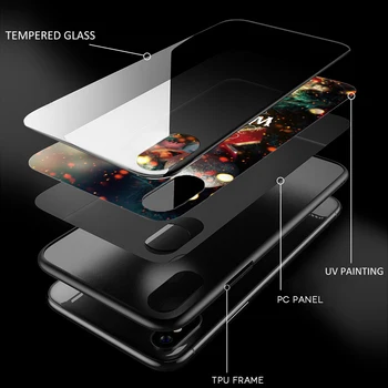 JUNGKOOK Spalvinga Spausdinti Piešimo Grūdintas Stiklas Telefono Dangtelį Atveju iPhone, SE 2020 M., 5 5S 6 6S Plius 7 8 Plus X XS XR 11 Pro Max