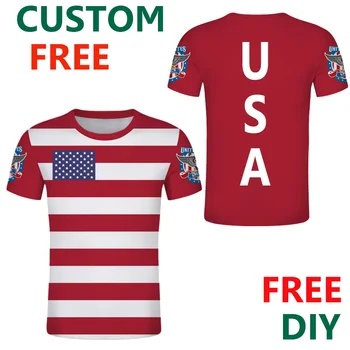 Jungtinių amerikos valstijų Nemokamų Užsakymą Amerikos apranga-JAV Vėliavos Tee Marškinėliai 