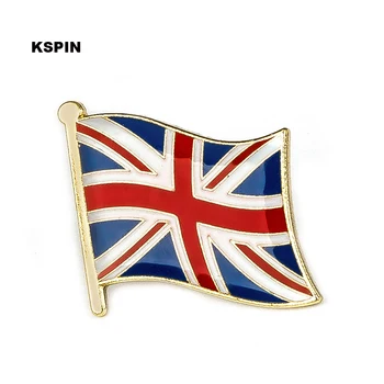 Jungtinės Karalystės vėliavos atlapas pin ženklelis pin 300pcs daug Sagė Piktogramos KS-0210
