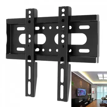 Juodas Naujausias TV Sienos Laikiklis Fiksuotas Tipas (Flat Panel TV Rėmas 14-42 Colių LCD LED Monitorius Plokščias Aukštos Kokybės