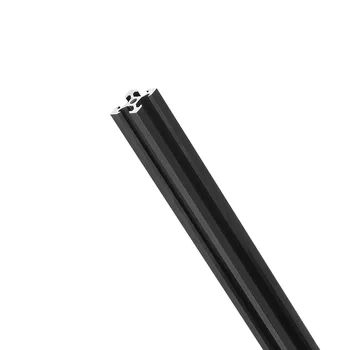 Juodos spalvos 100-1000mm 2020 V-Įpjovos Aliuminio Profilių Ekstruzijos Rėmas CNC Lazerinio Graviravimo Staklės, 3D Spausdintuvą, Fotoaparato Slankiklį Baldai
