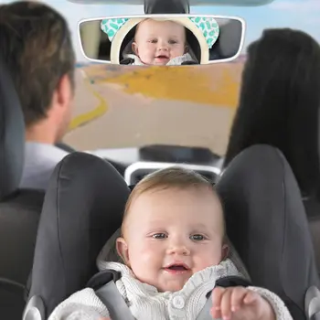 Juokinga Kawaii Dizaino Baby Veidrodis Automobilio galinės Sėdynės Dangtelis, Kūdikis, Vaikas, Vaikai, Galiniai Apylinkės Saugos Peržiūrėti Žaislai Dovana