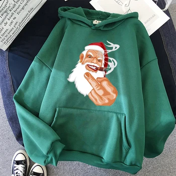 Juokinga Santa Claus Hoodie Ponios Marškinėlius Vyrų Hoodie Harajuku Streetwear Atsitiktinis Nešioti Retro Hoodie Vyrų hip-hop hoodies XS-3XL
