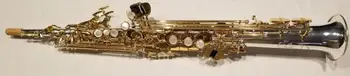 Jupiteris Sopranas Saksofonas JSS -1100SG (Nikelio ir aukso), Aukštos G raktą su Dviem Kaklo Greitas pristatymas