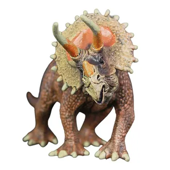 Juros periodo Dinozaurų Modeliavimas Triceratopsas Žaislo Modelis, Minkšta PVC Plastiko Rankomis Dažyti Gyvūnų Surinkimo Žaislai Vaikams Dovanų